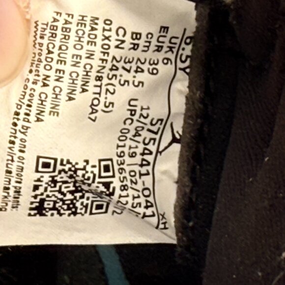 Nike Air Jordan 1 Retro High OG GS 575441-041 Size 6.5Y w/Box White Black Blue - Picture 3 of 7